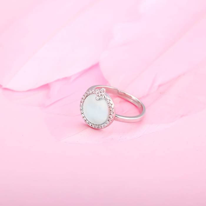 Silver Mother Of Pearl Ring : R0206