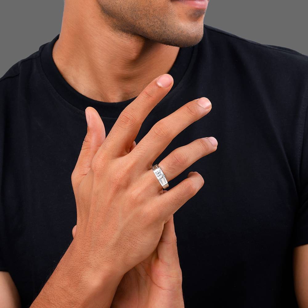 925 Silver Charm Away Ring For Him : R02071_22