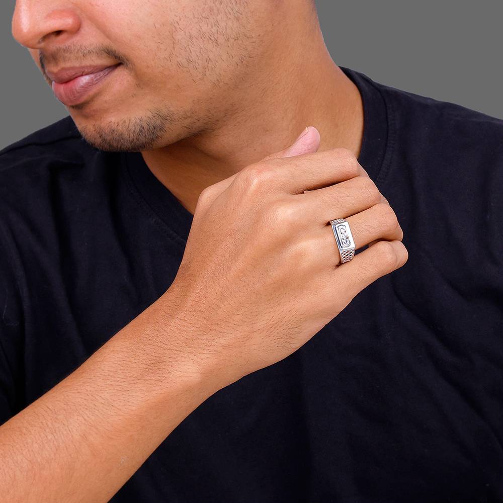 925 Silver Tsar Ring For Him : R02081_17