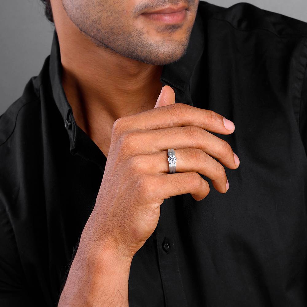 Giva 925 Silver Gallant Band For Him : R02093_20