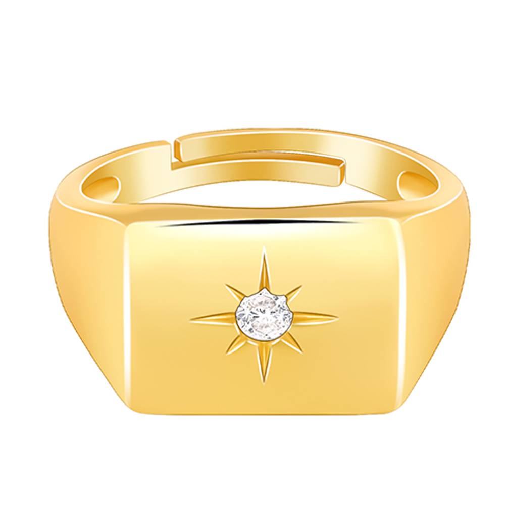 Giva 925 Silver Golden Rise Star Ring For Him : R02125_22