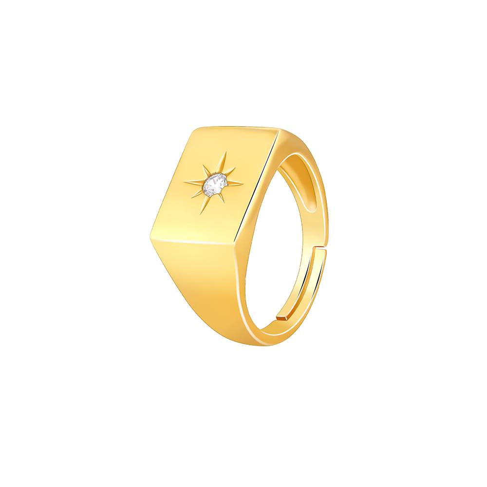 Giva 925 Silver Golden Rise Star Ring For Him : R02125_22