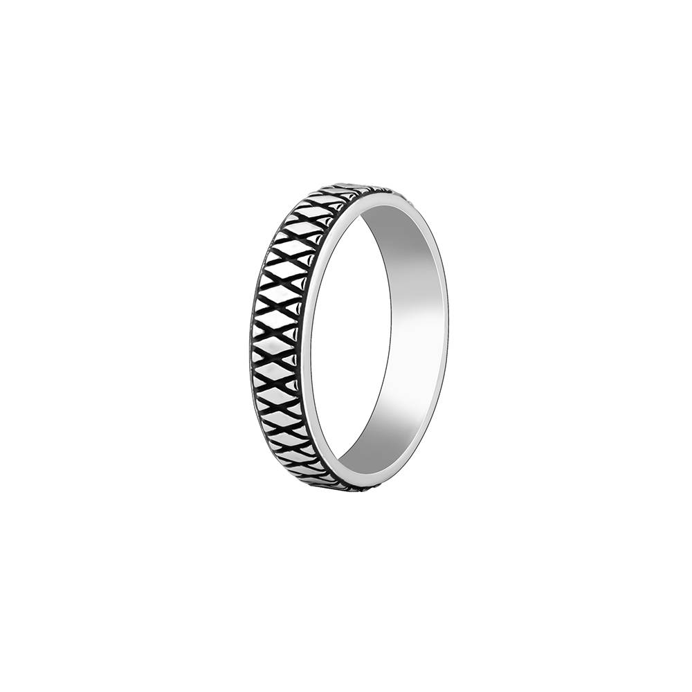Giva 925 Oxidised Silver Knight'S Desire Ring For Him,Fixed Size,Indian - 20 | Gifts For Mens And Boys| With Certi : R02128_20
