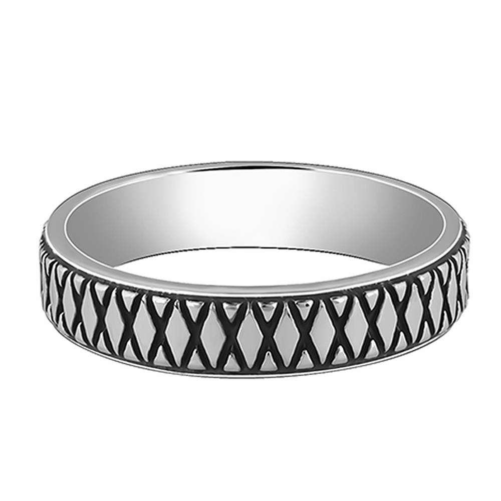 Giva 925 Oxidised Silver Knight'S Desire Ring For Him,Fixed Size,Indian - 20 | Gifts For Mens And Boys| With Certi : R02128_20