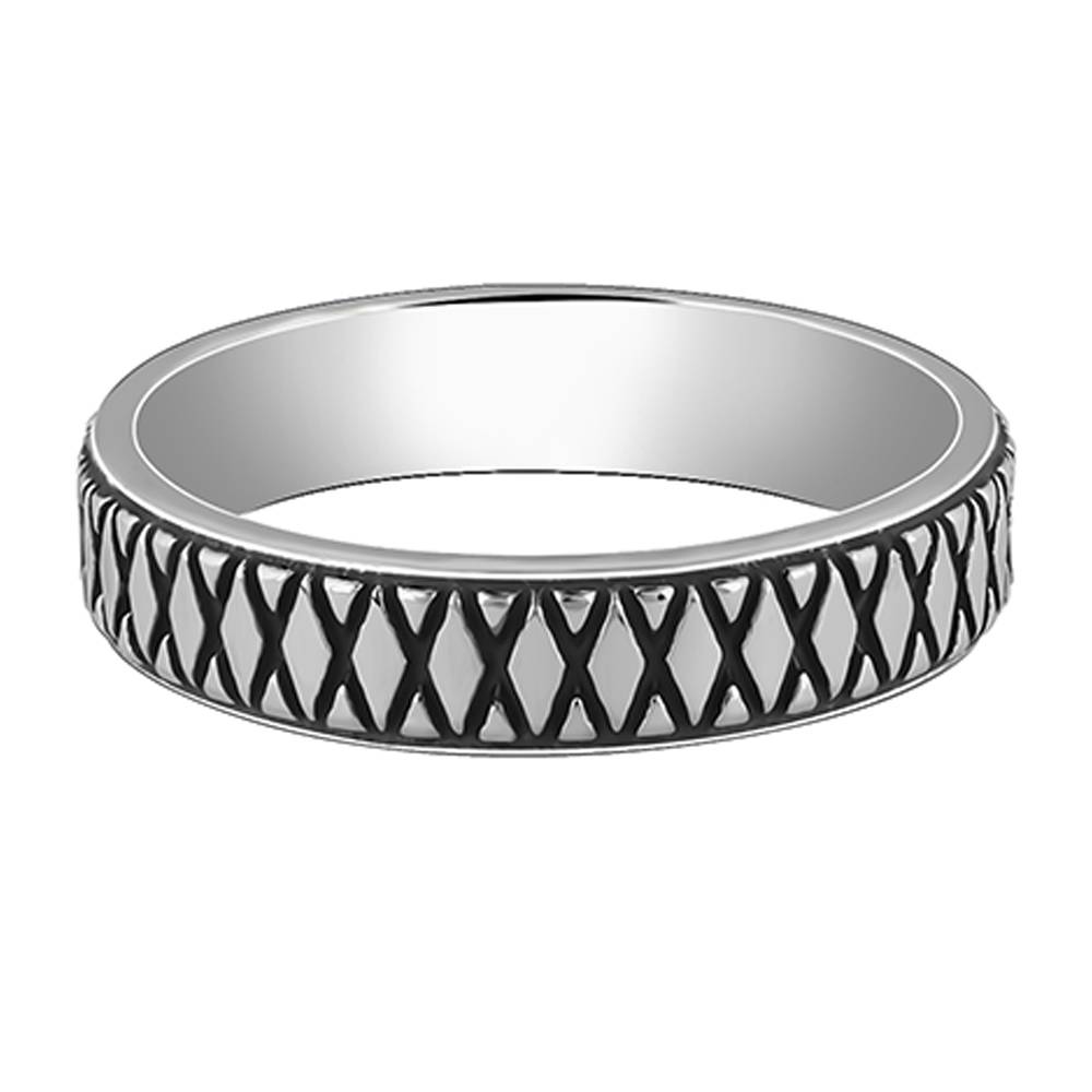 Giva 925 Oxidised Silver Knight'S Desire Ring For Him,Fixed Size,Indian - 17 | Gifts For Mens And Boys| With Certi : R02128_17