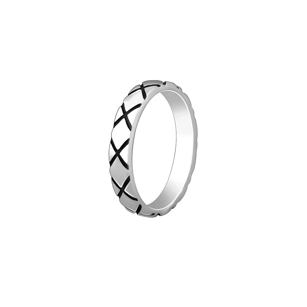 Giva 925 Oxidised Silver Rider Edge Ring For Him,Fixed Size,Indian - 20 | Gifts For Mens And Boys| With Certificat : R02130_20