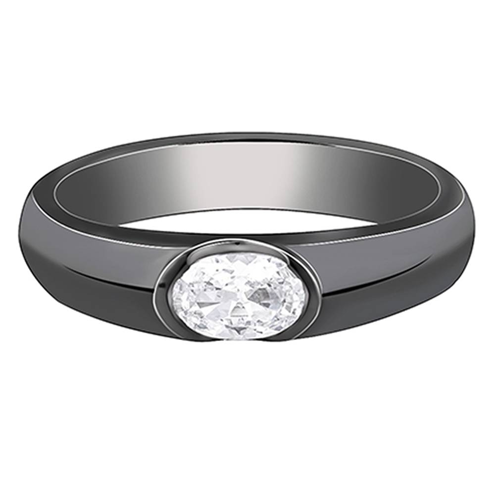 Giva 925 Silver Black Rhodium Supremo Ring For Him,Fixed Size,Indian - 20 | Gifts For Mens And Boys| With Certific : R02140_20