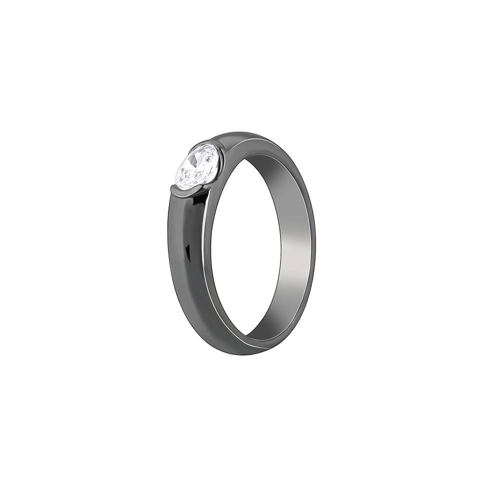 Giva 925 Silver Black Rhodium Supremo Ring For Him,Fixed Size,Indian - 20 | Gifts For Mens And Boys| With Certific : R02140_20