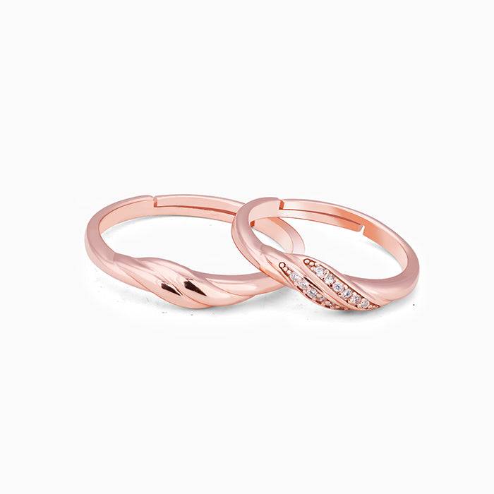 Rose Gold Couple Goals Ring : R0215