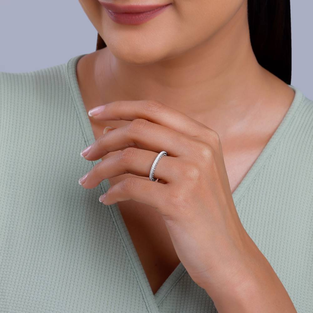 Giva 925 Silver Moments Band,Fixed Size, Indian- 12 | Gifts For Women And Girls | With Certificate Of Authenticity An : R02165