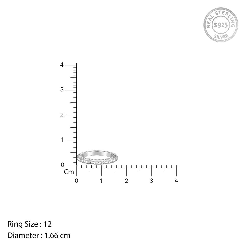 Giva 925 Silver Moments Band,Fixed Size, Indian- 12 | Gifts For Women And Girls | With Certificate Of Authenticity An : R02165
