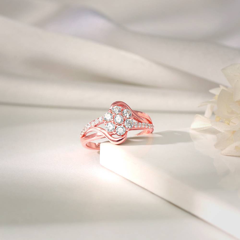Giva Gold Ring Stamped 925 Giva 925 Silver Rose Gold Beautiful