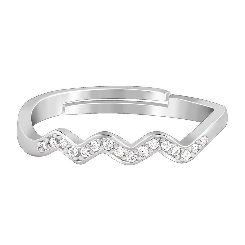 Silver Zigzag Ring : R02182