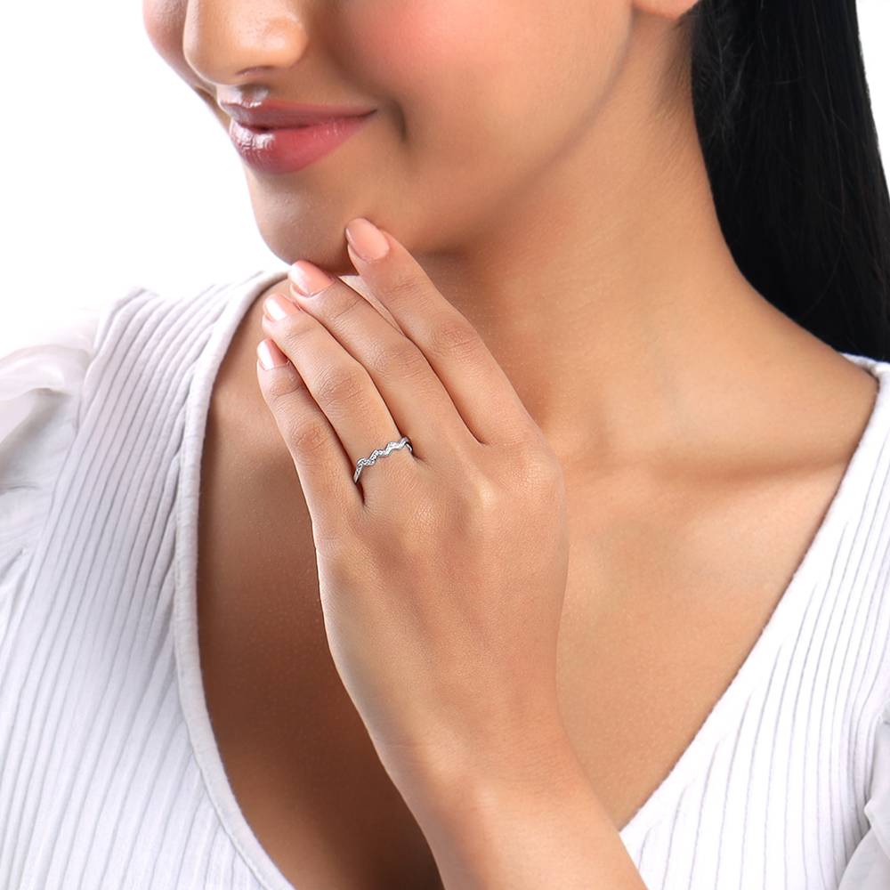 Silver Zigzag Ring : R02182