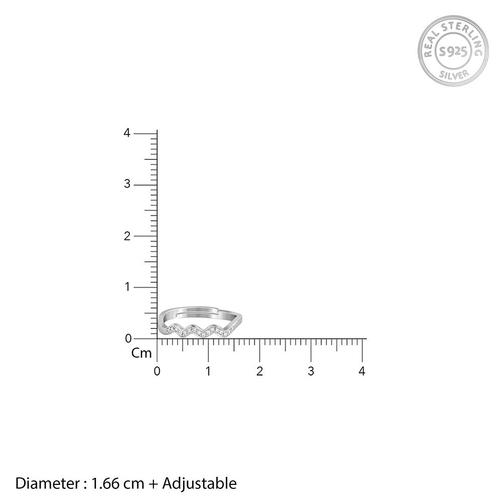 Silver Zigzag Ring : R02182