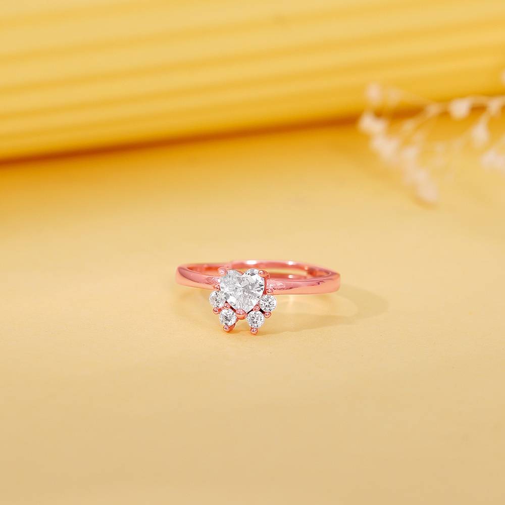 Giva 925 Silver Rose Gold Divine Lotus Ring, Adjustable | Gifts For Women And Girls | With Certificate Of Authenticit : R02185