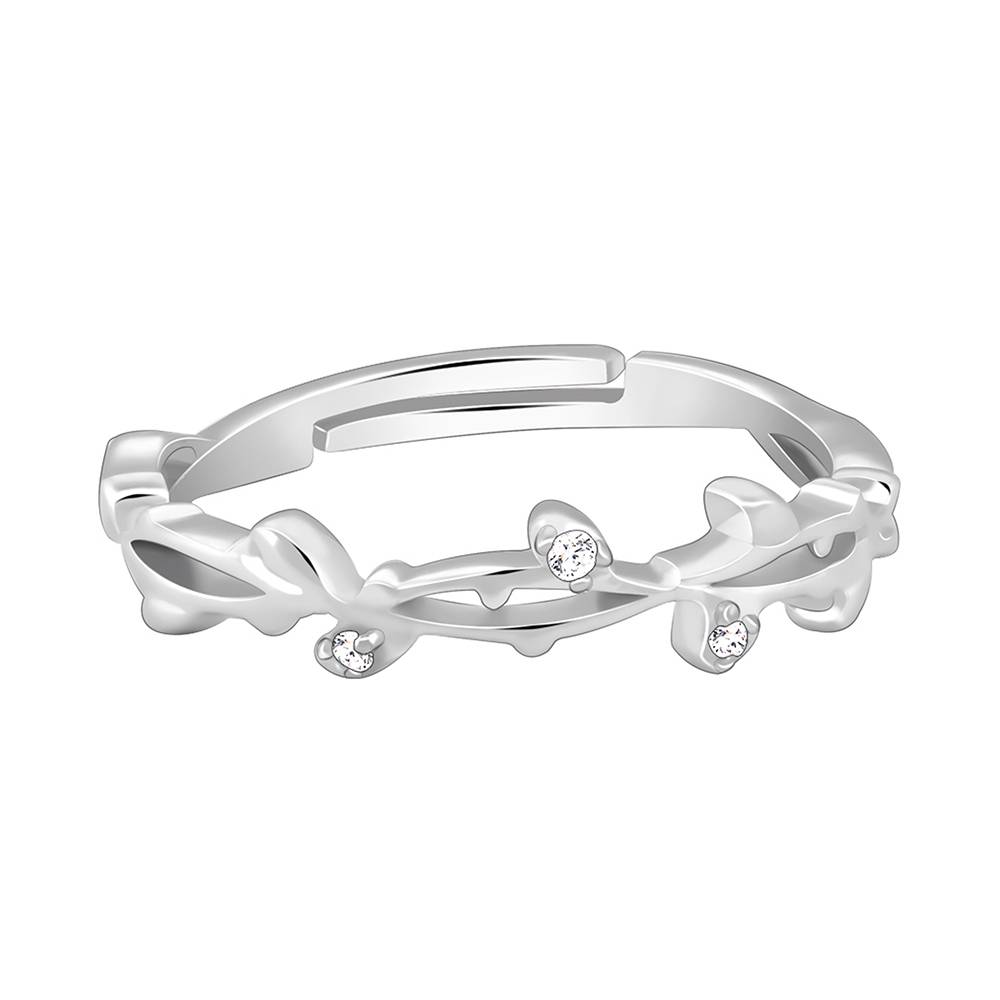 Giva 925 Silver Entwined In Love Ring, Adjustable | Gifts For Women And Girls | With Certificate Of Authenticity And  : R02186