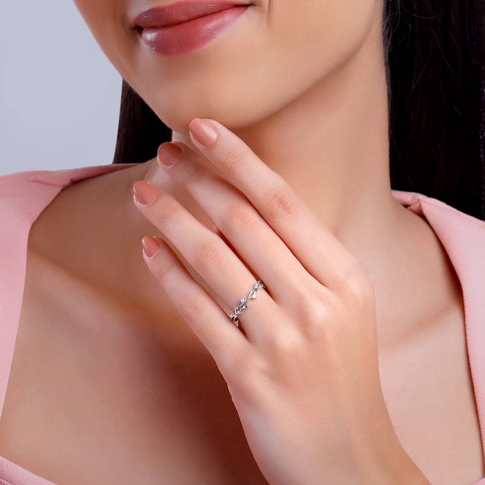Giva 925 Silver Entwined In Love Ring, Adjustable | Gifts For Women And Girls | With Certificate Of Authenticity And  : R02186