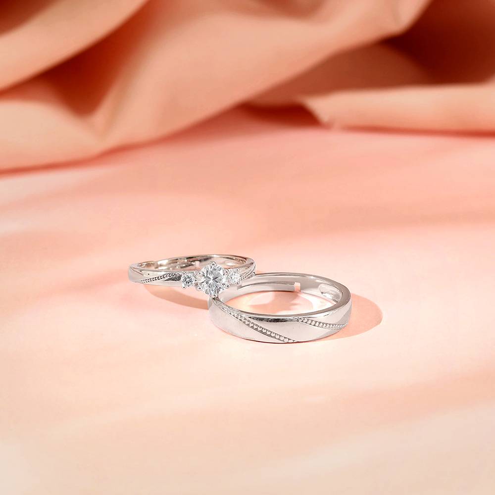 Giva 925 Silver We Are Together Couple Rings : R02199