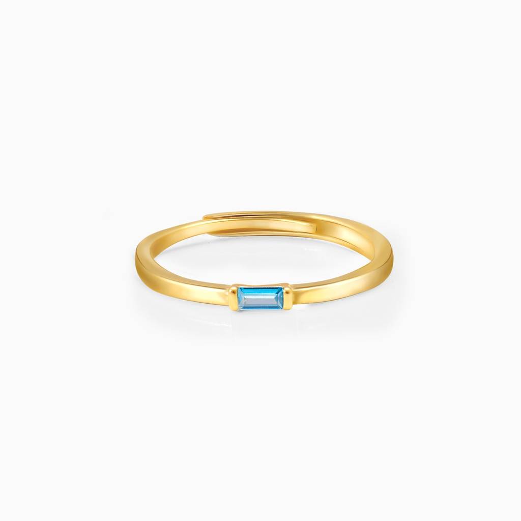 Golden Blue Lagoon Ring : R0221