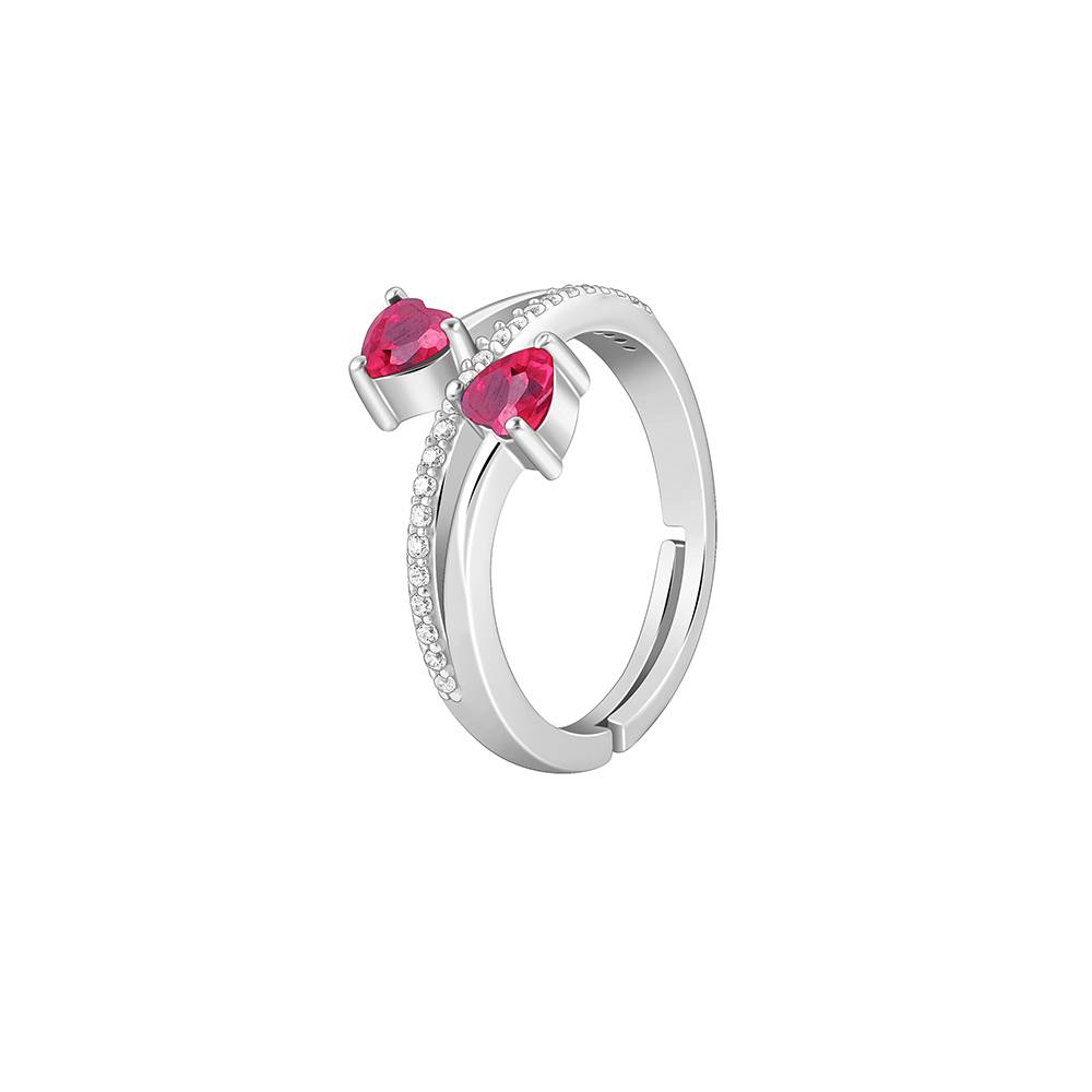 Giva 925 Silver Love Me Ring, Adjustable | Gifts For Women And Girls | With Certificate Of Authenticity And 925 Stamp : R02222