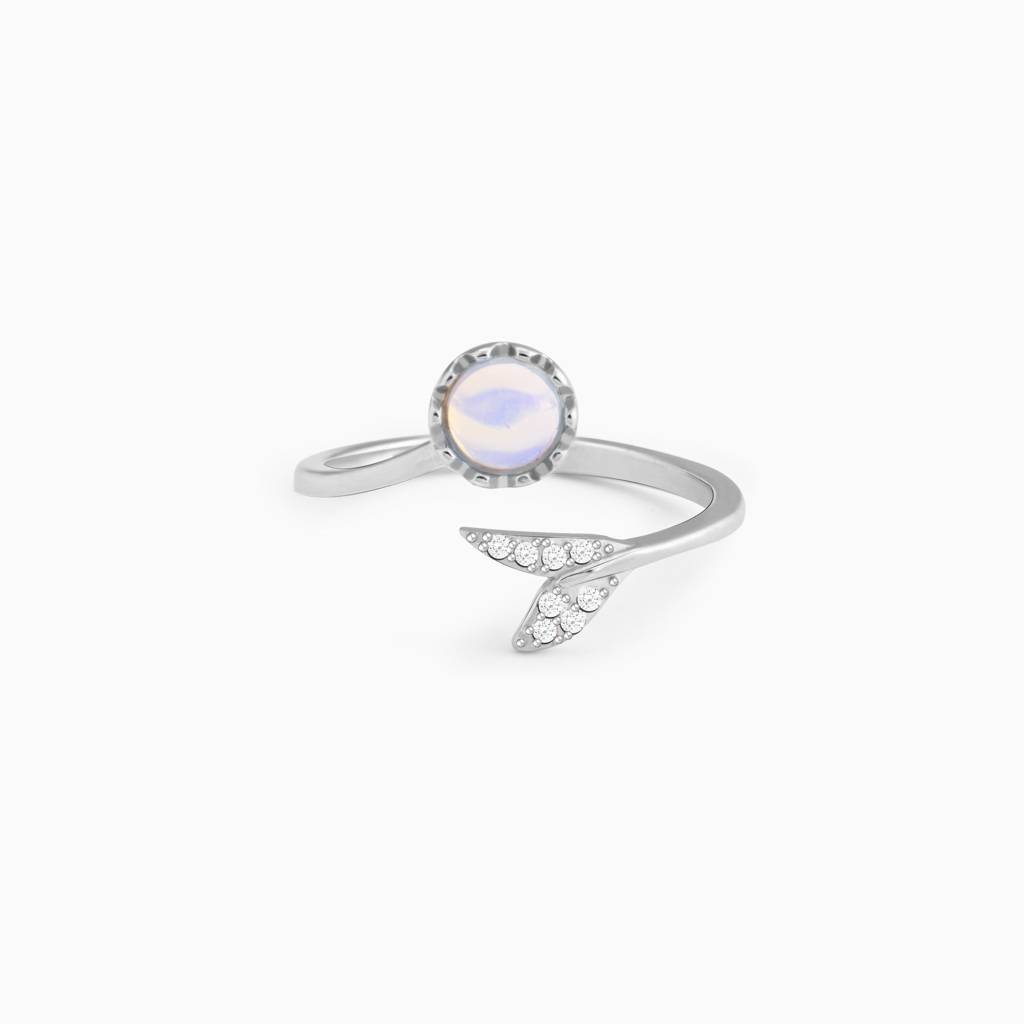 Silver Moonstone Visionary Ring : R0222