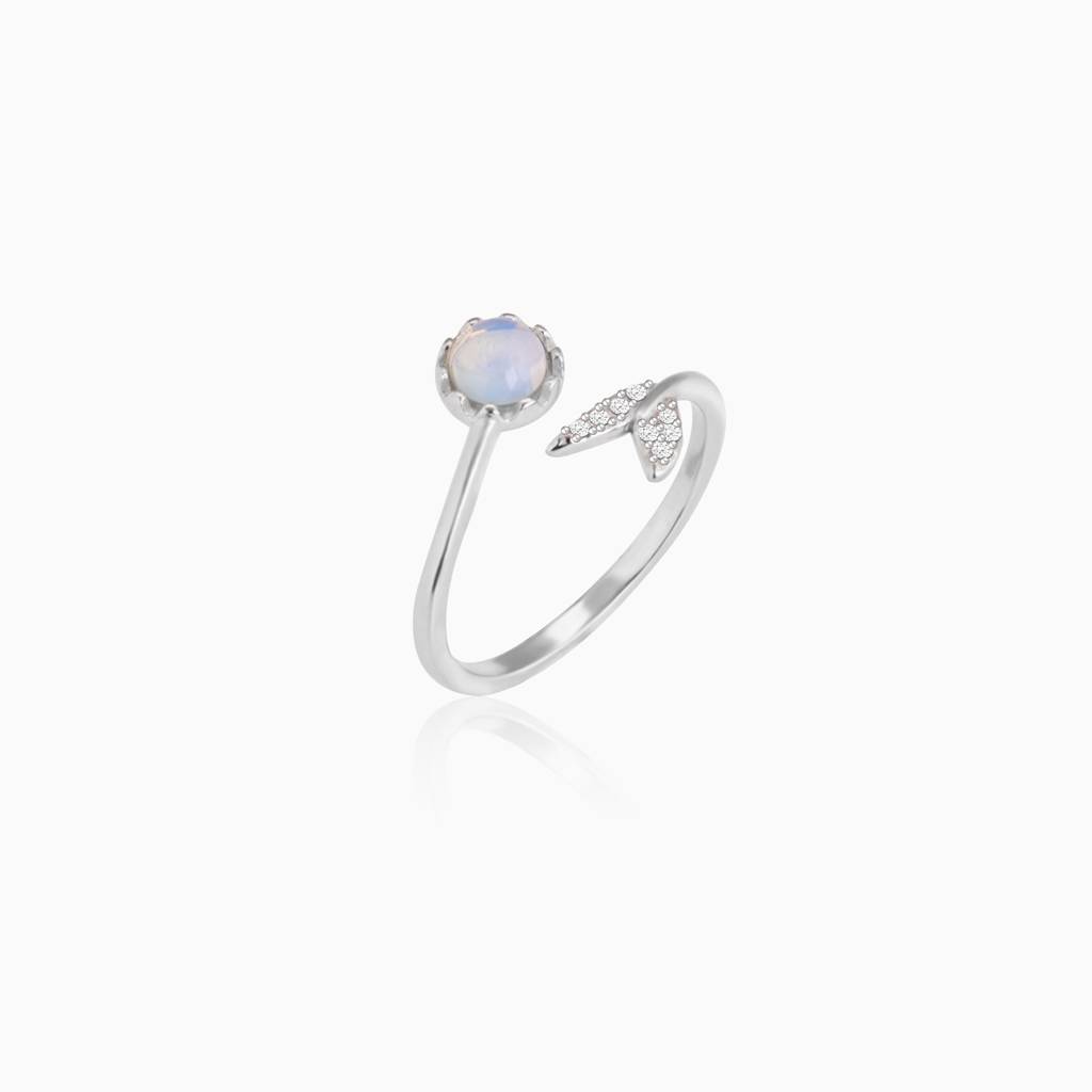 Silver Moonstone Visionary Ring : R0222