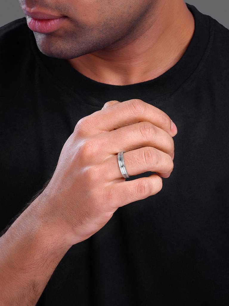 Giva 925 Silver Inferno Ring For Him : R02230_17