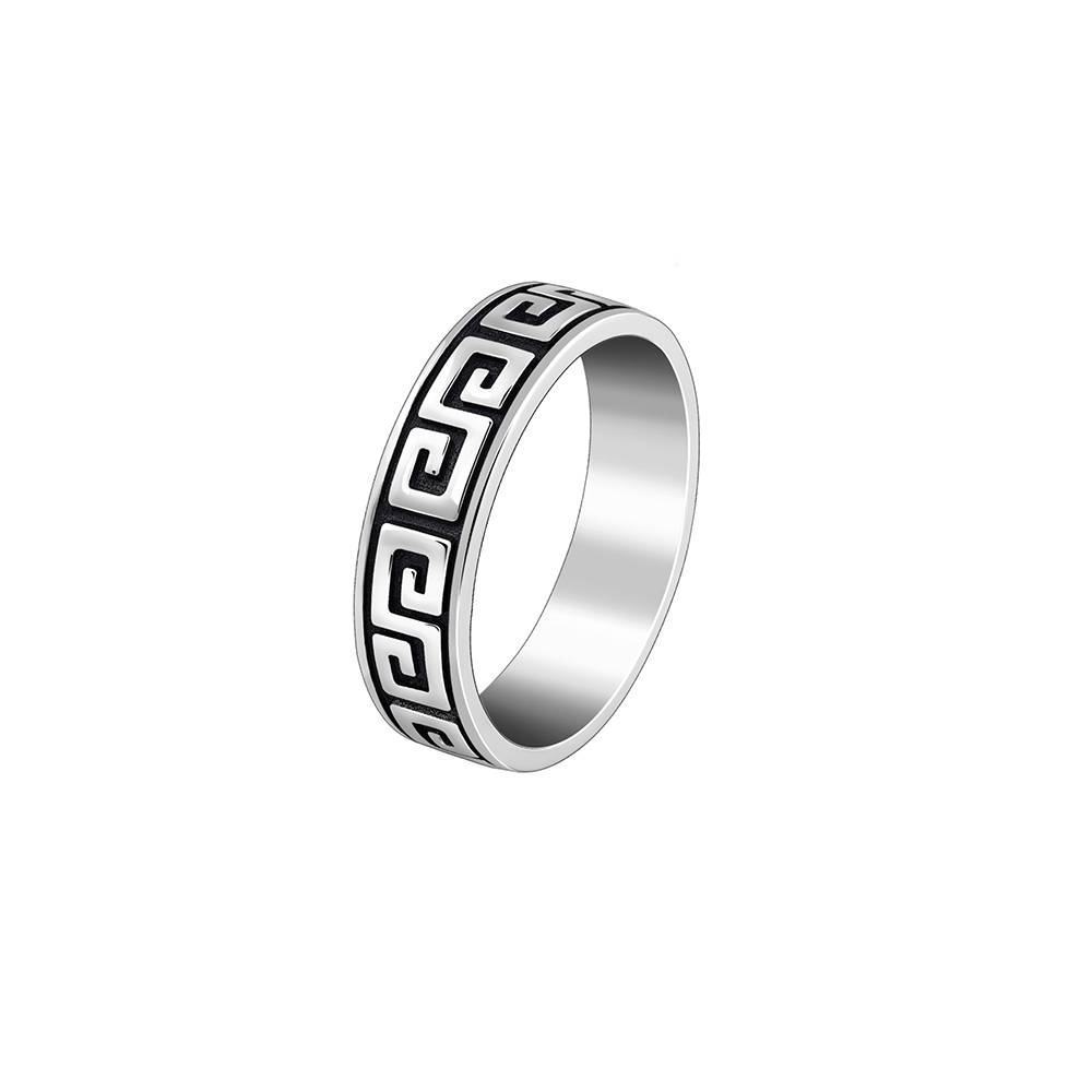 Giva 925 Oxidised Silver Ultimate Drip Ring For Him, | Gifts For Mens And Boys| With Certificate Of Authenticity A : R02233_17