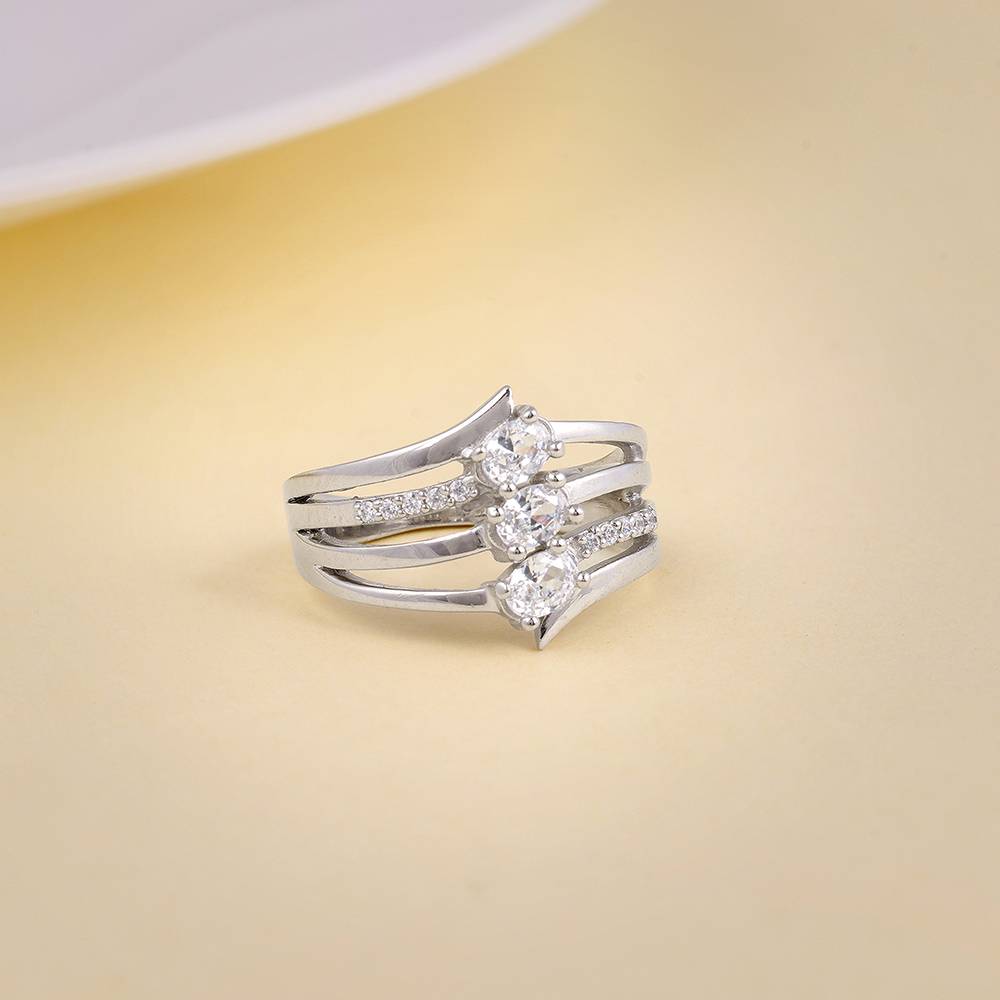 925 Silver Your Beauty Ring,Fixed Size,Indian-12 : R02241