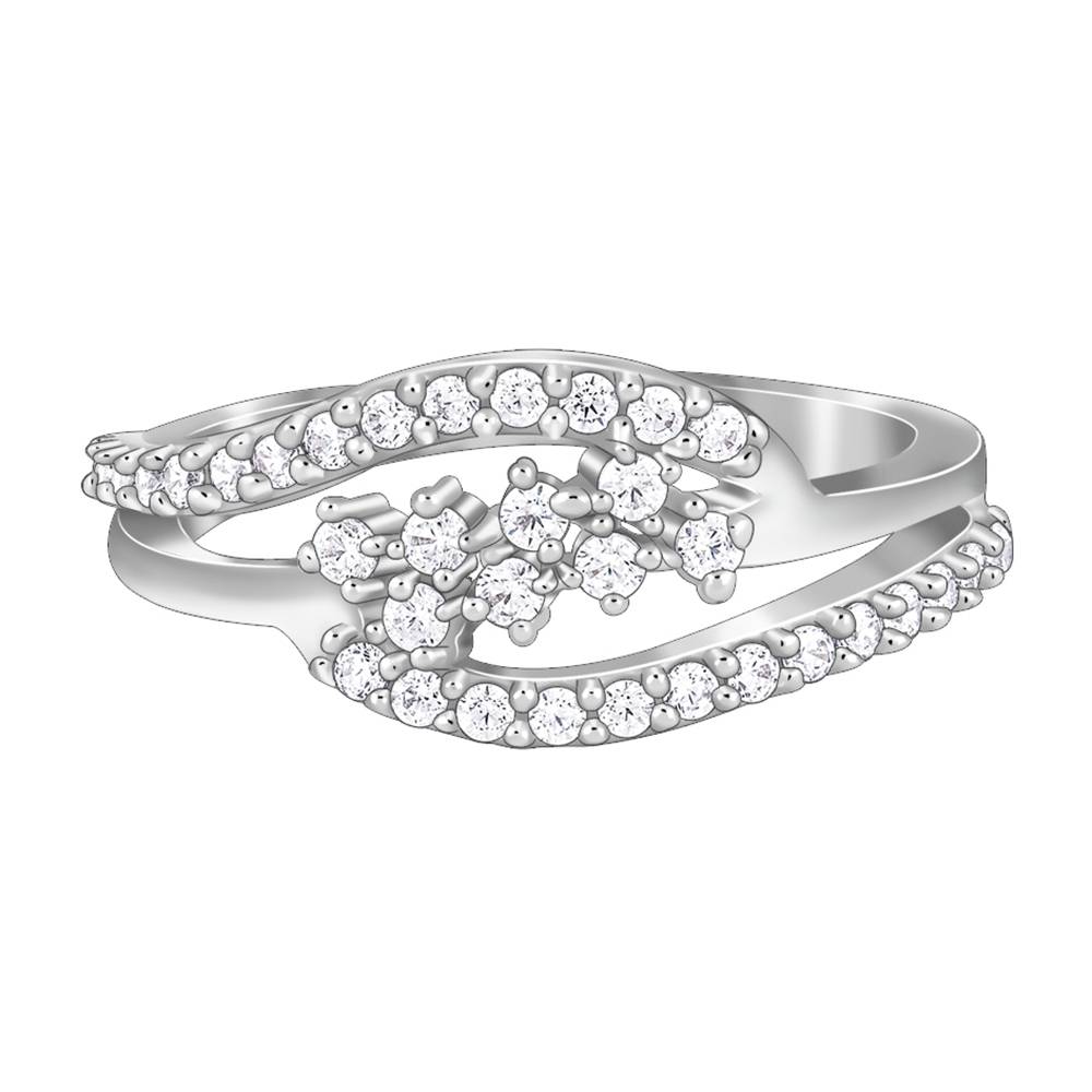 925 Silver Look Fab Ring,Fixed Size,Indian-12 : R02245