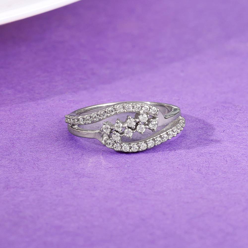 925 Silver Look Fab Ring,Fixed Size,Indian-12 : R02245