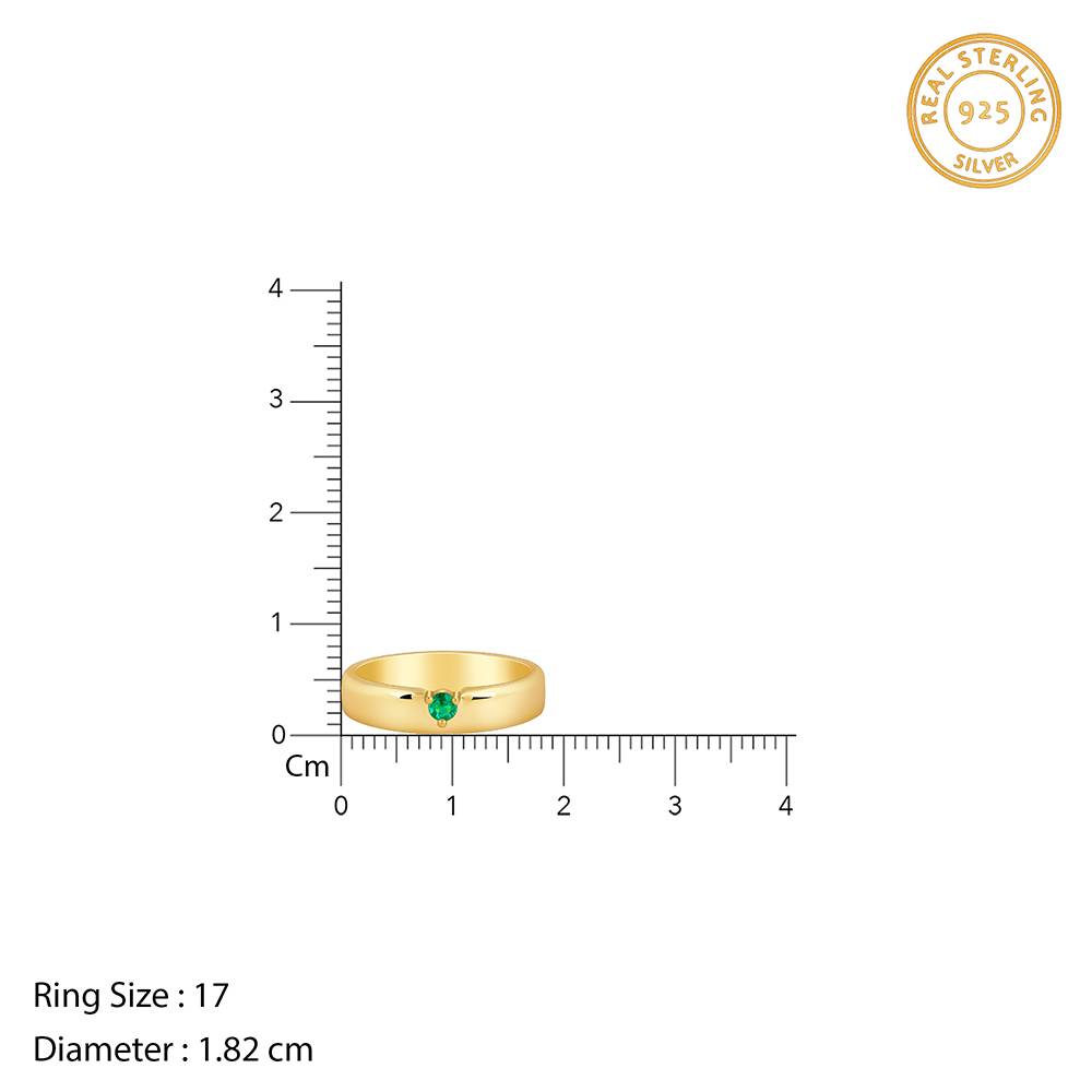 925 Golden Saá¹Ta Ring For Him : R02246_17