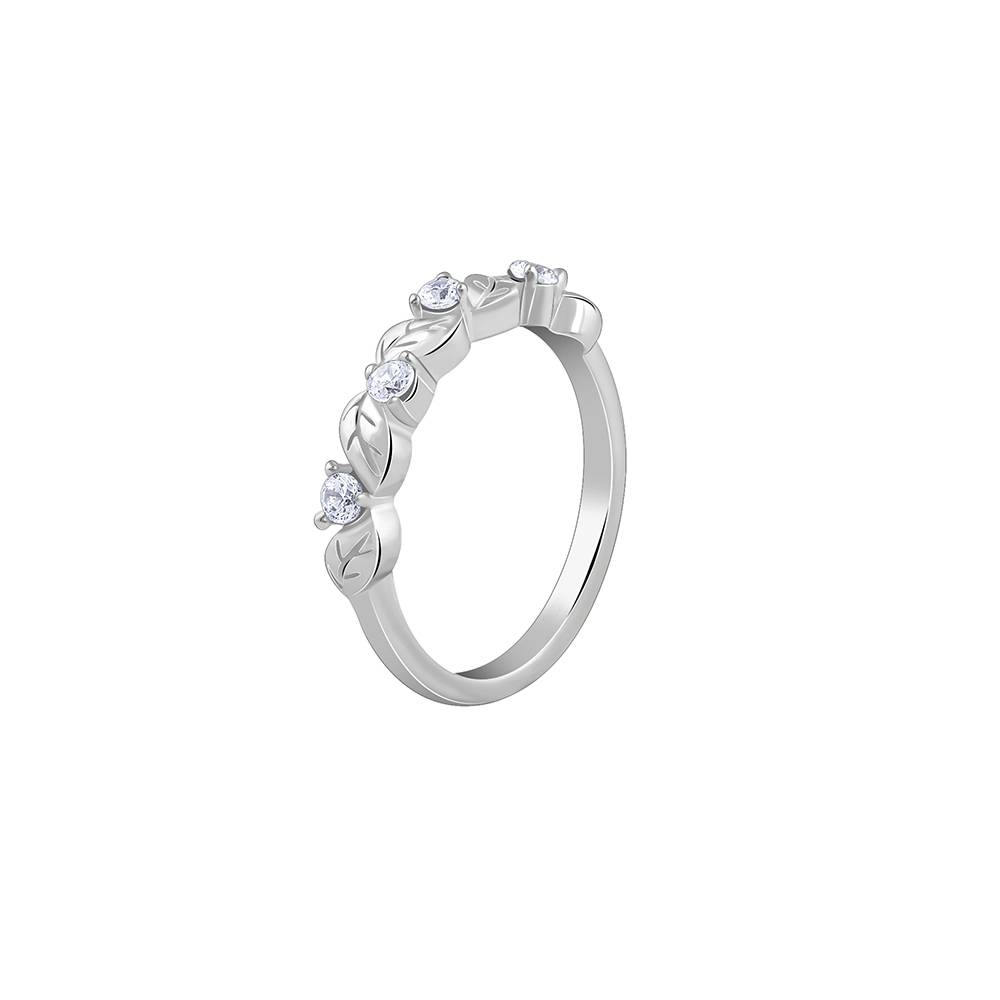 925 Silver Minimalist Wreath Ring, Fixed Size, Indian - 12 : R02250