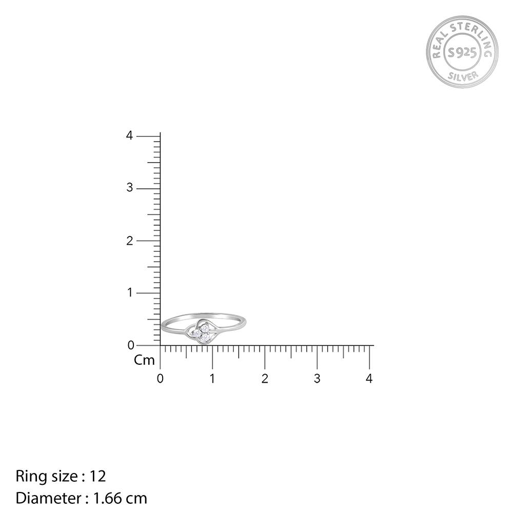 Silver Clover Ring : R02254