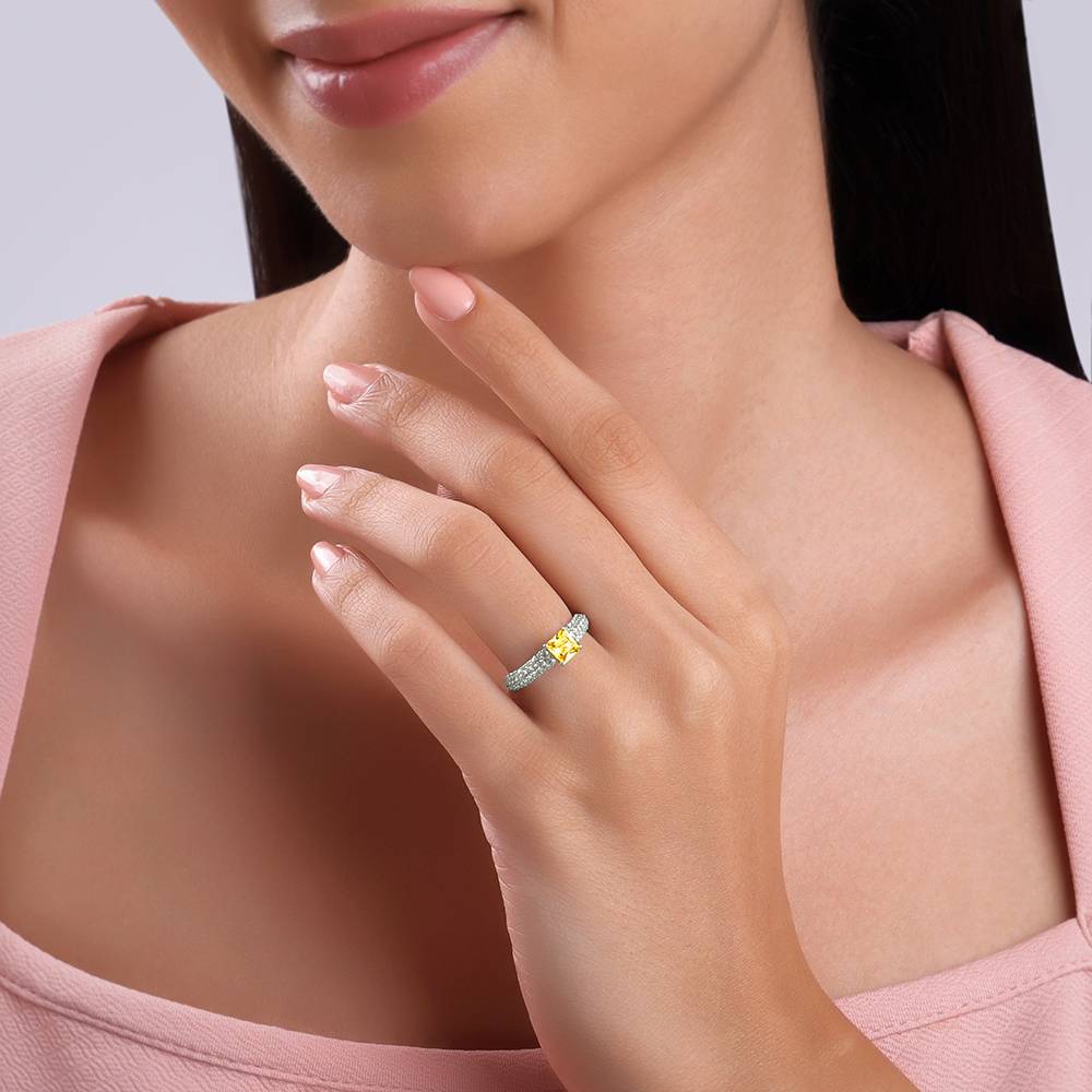 925 Silver Every Moment Ring,Fixed Size,Indian-12 : R02258