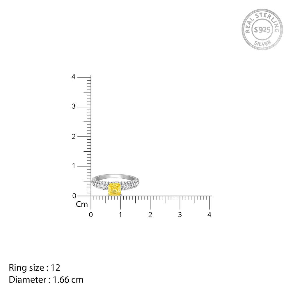 925 Silver Every Moment Ring,Fixed Size,Indian-12 : R02258
