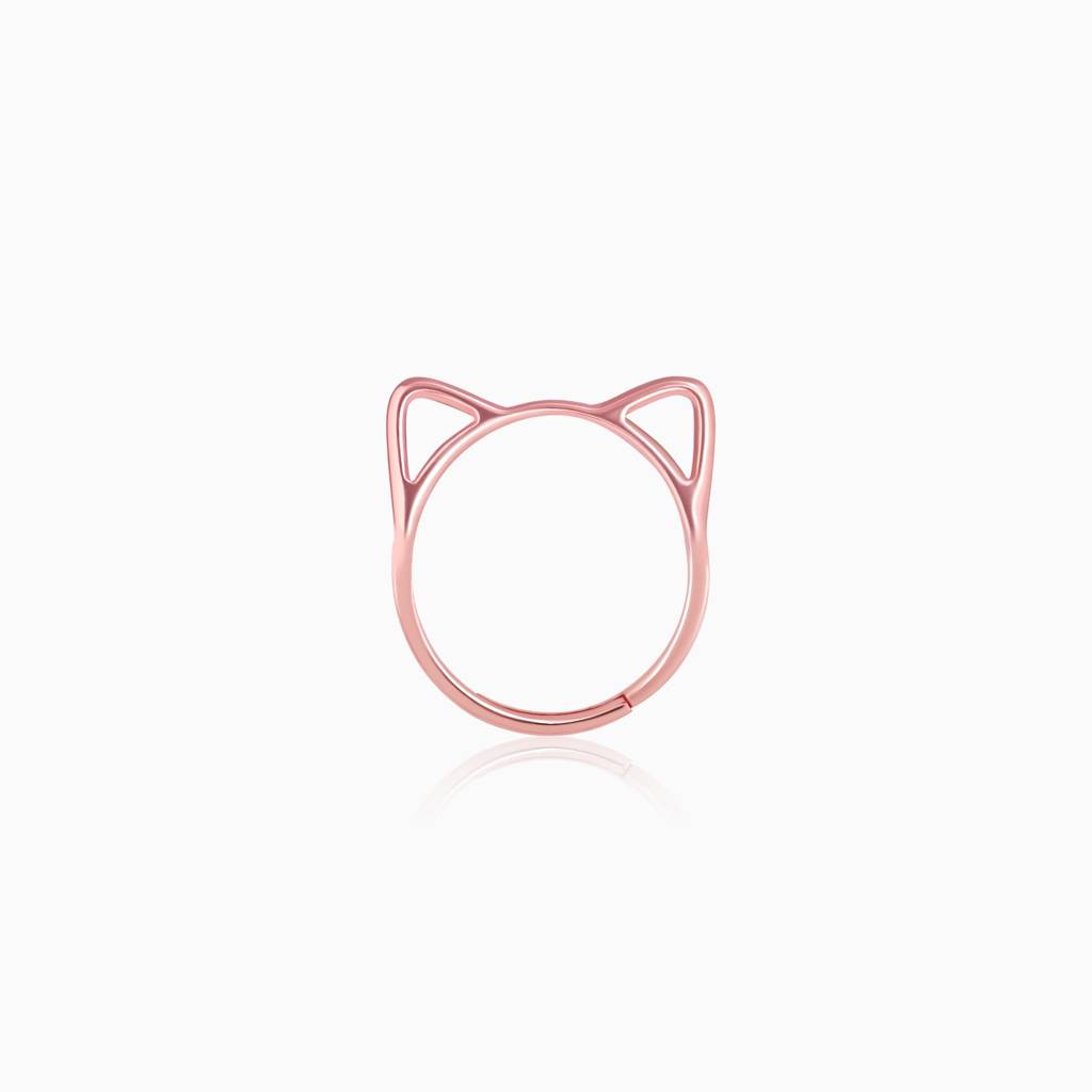 Rose Gold Kitty Ring : R0226