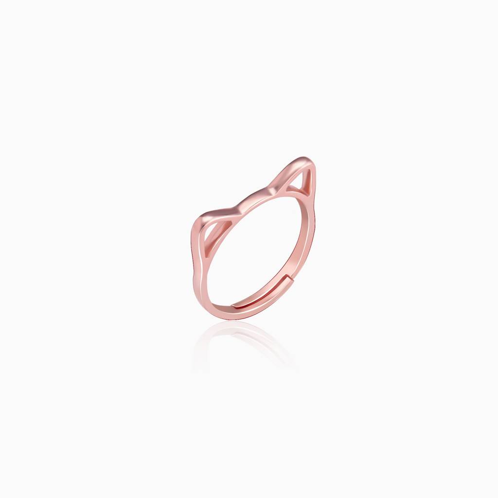 Rose Gold Kitty Ring : R0226