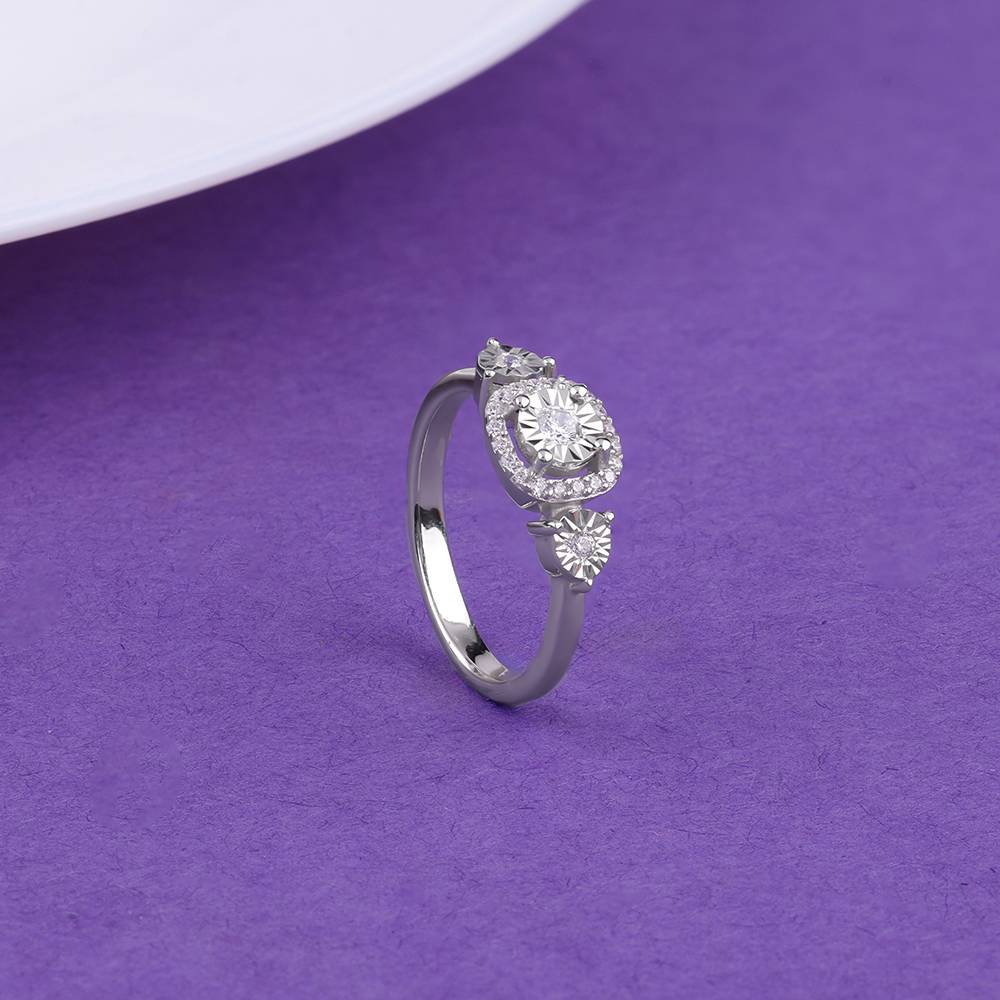 925 Silver Gracious Look Ring,Fixed Size,Indian - 12 : R02270