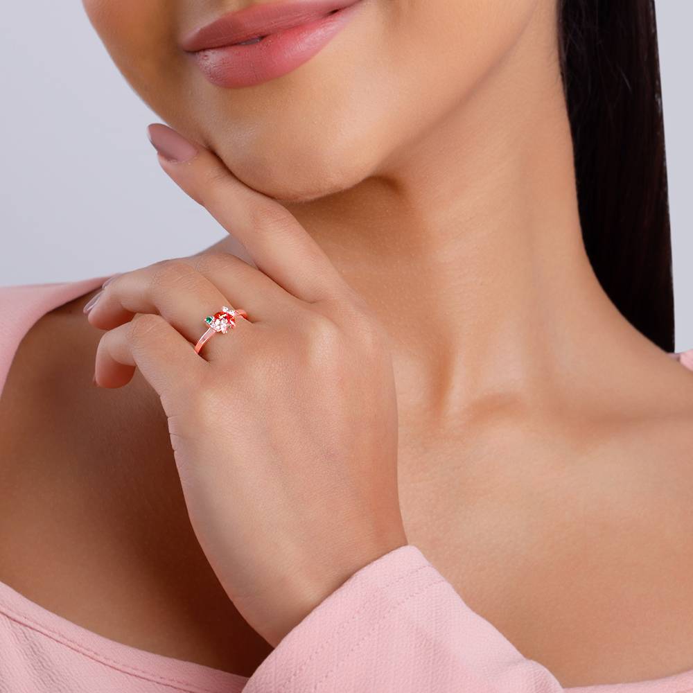 925 Rose Gold Mizu Ring : R02274