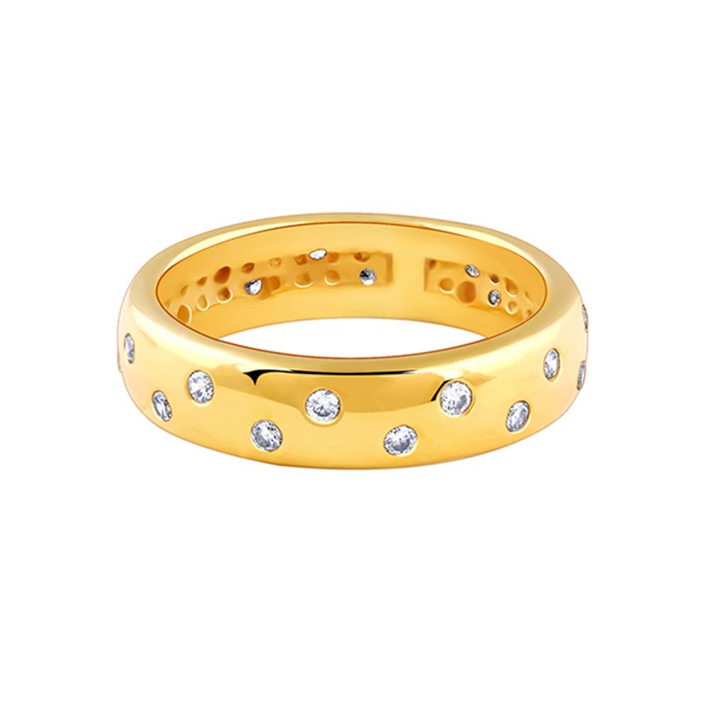 925 Golden Fashion Ring : R02288