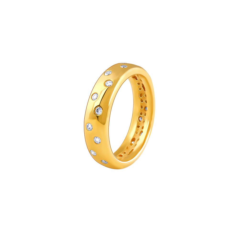 925 Golden Fashion Ring : R02288
