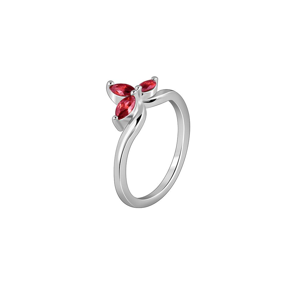 925 Silver Petal Promise Ring,Fixed Size, Indian - 12 : R02291