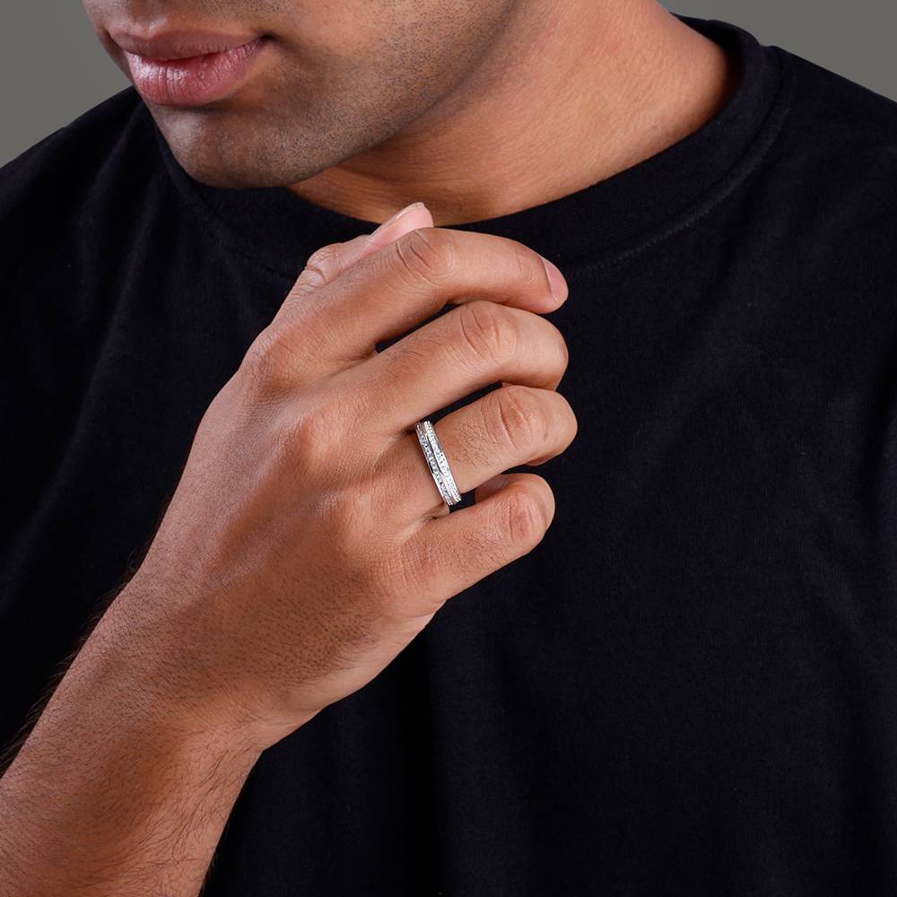 925 Silver Bold Fate Ring For Him : R02293_17
