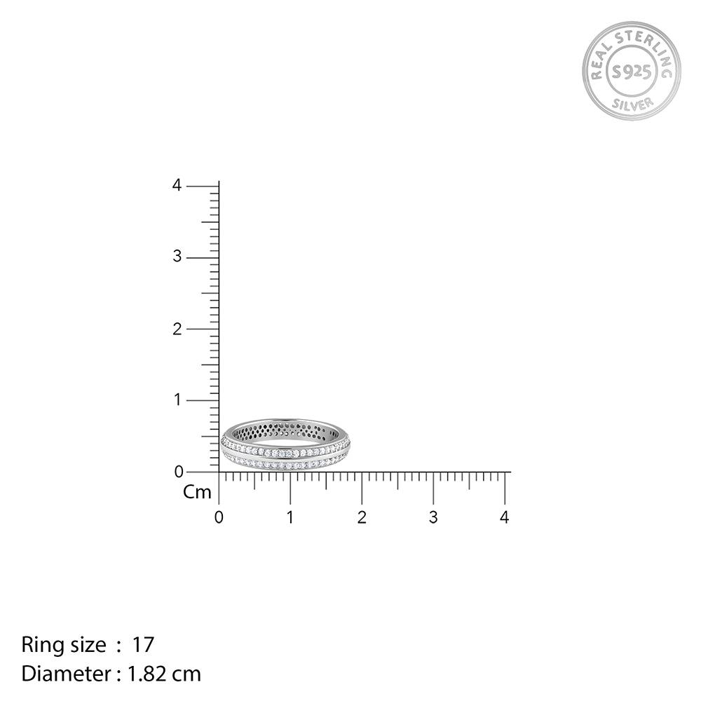 925 Silver Bold Fate Ring For Him : R02293_17