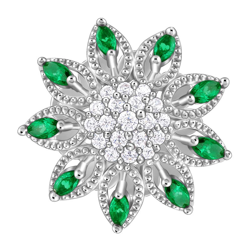 925 Silver Blossom Blast Ring : R02307