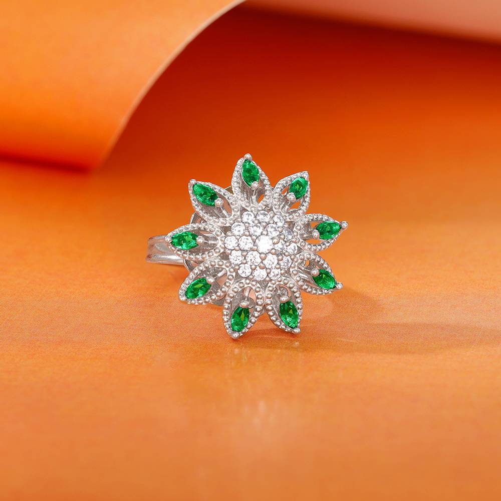 925 Silver Blossom Blast Ring : R02307