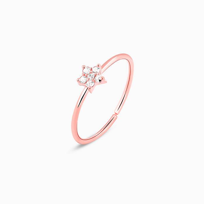 Rose Gold Star Constellation Ring : R0230