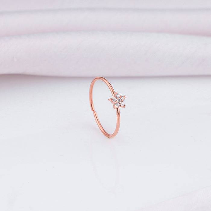 Rose Gold Star Constellation Ring : R0230